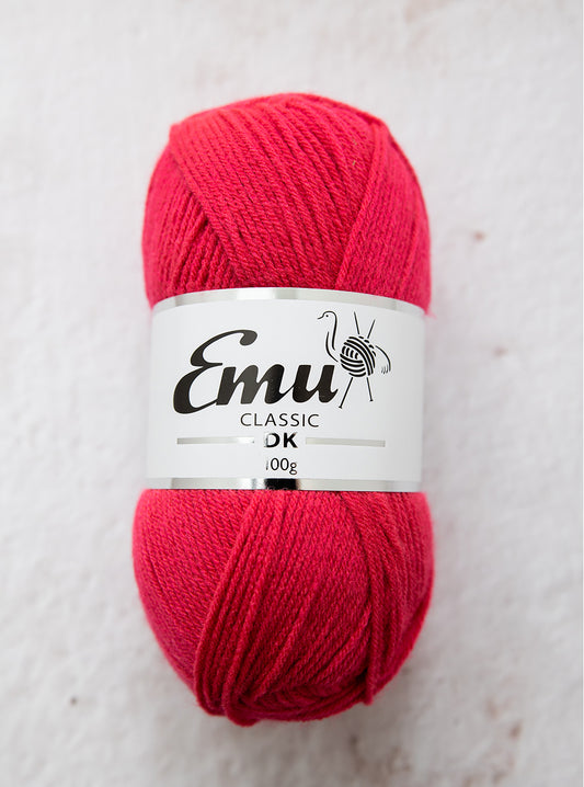 Raspberry Emu Double Knit