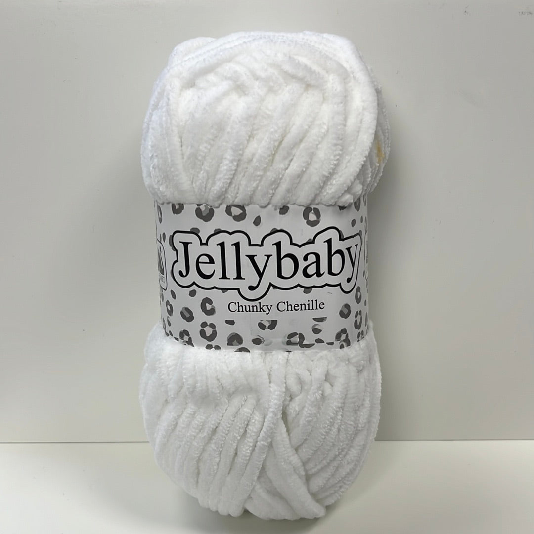 White Jellybaby Chenille