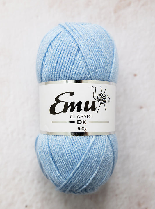 Baby blue Emu Double Knit