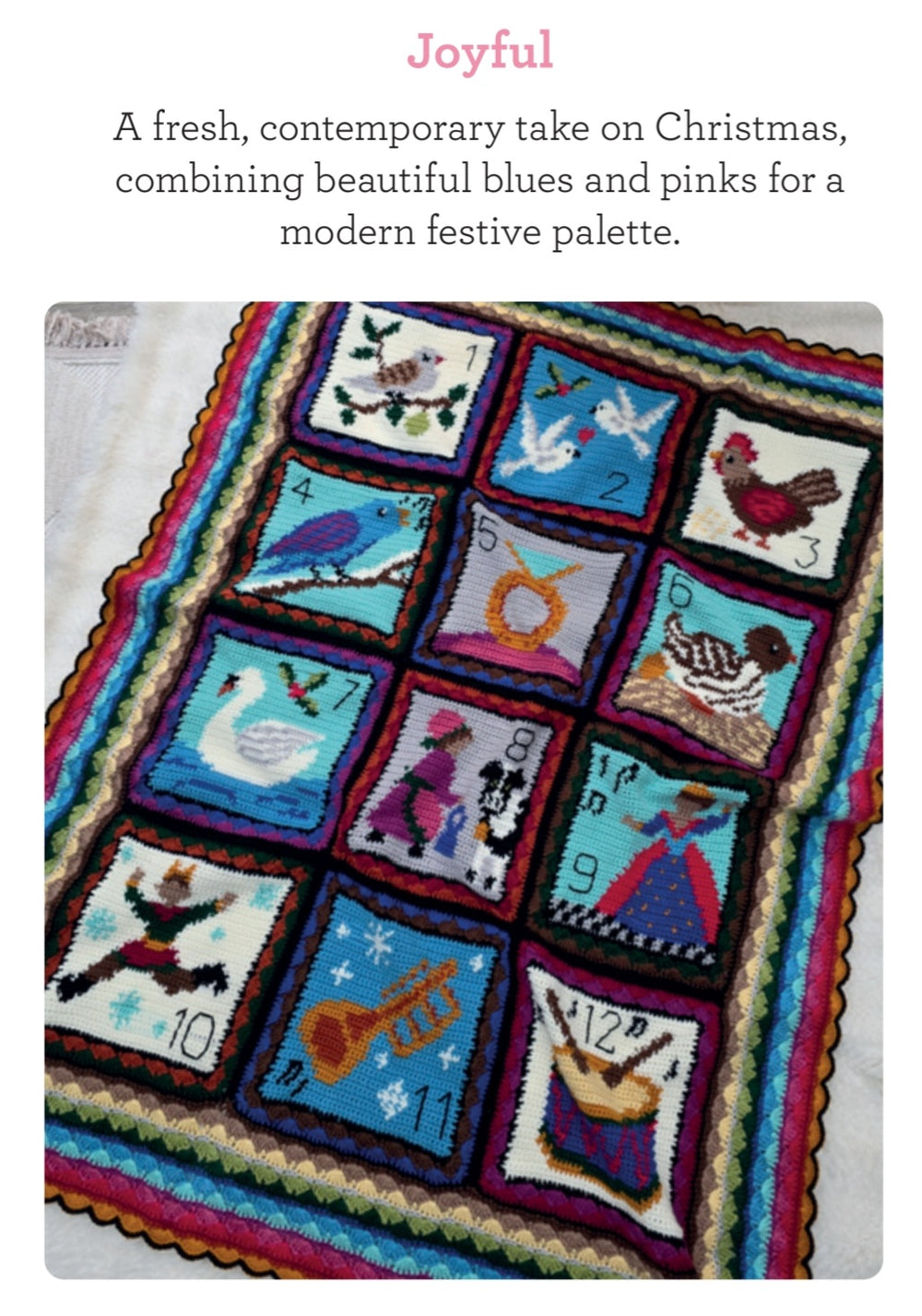 Joyful Stylecraft 12 Days of Christmas CAL.