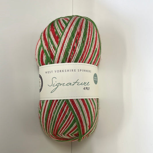 Candy cane signature 4ply