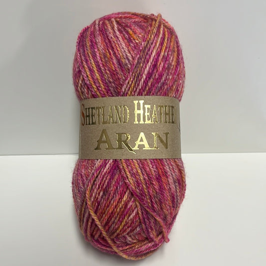 Blossom 003 Shetland Heather Aran