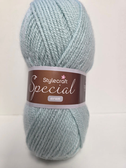 Duck egg Stylecraft special Aran