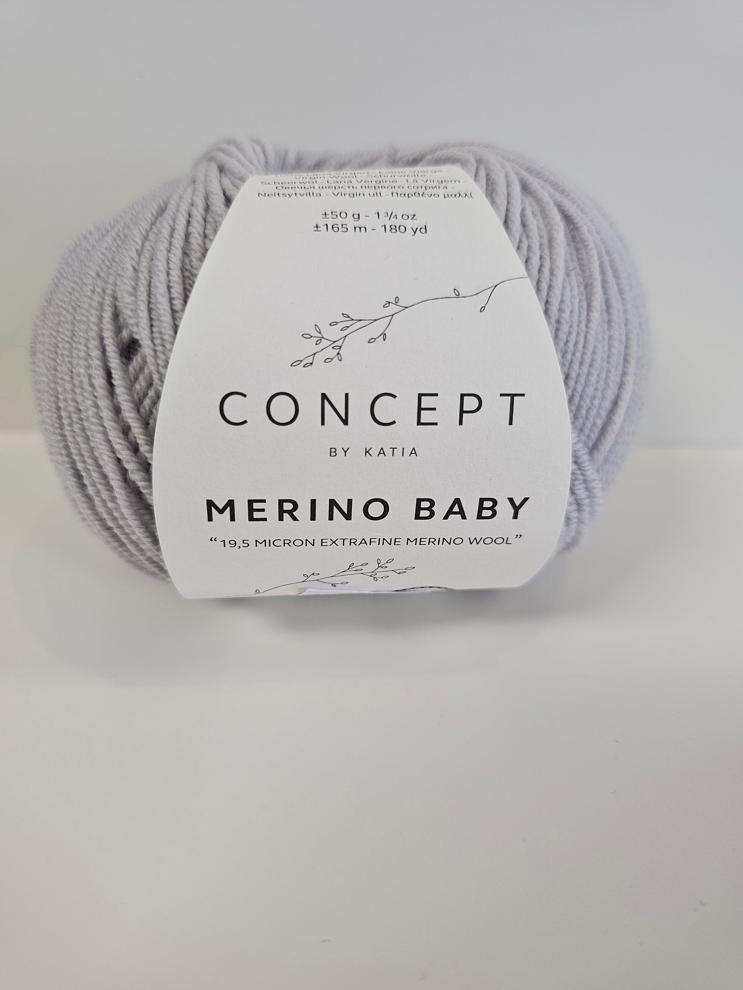 Pearl light grey 55 baby Merino