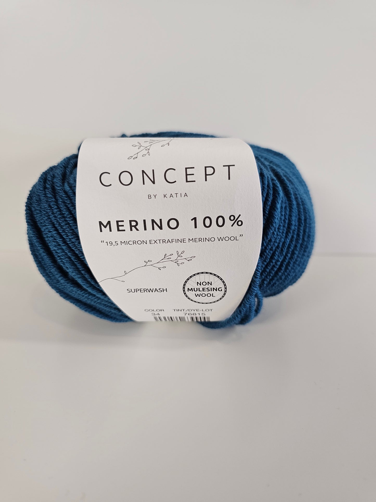 Green blue 34 Merino 100%