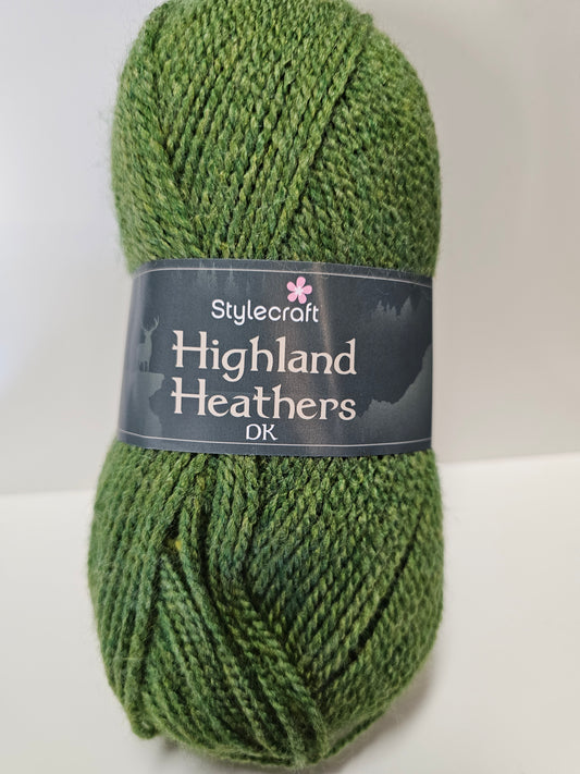 Lowland green highland heathers DK