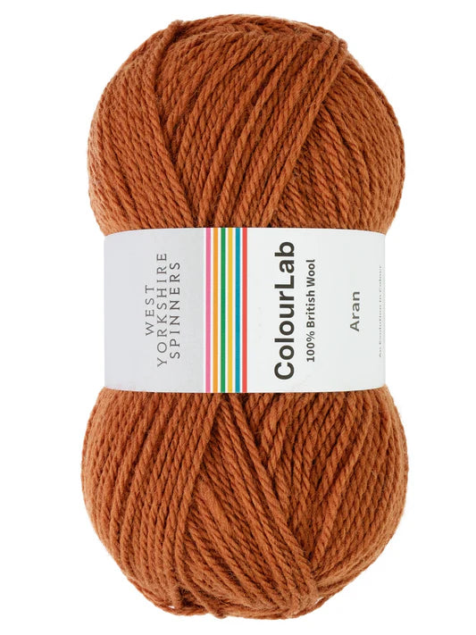 Rust Orange Colourlab Aran